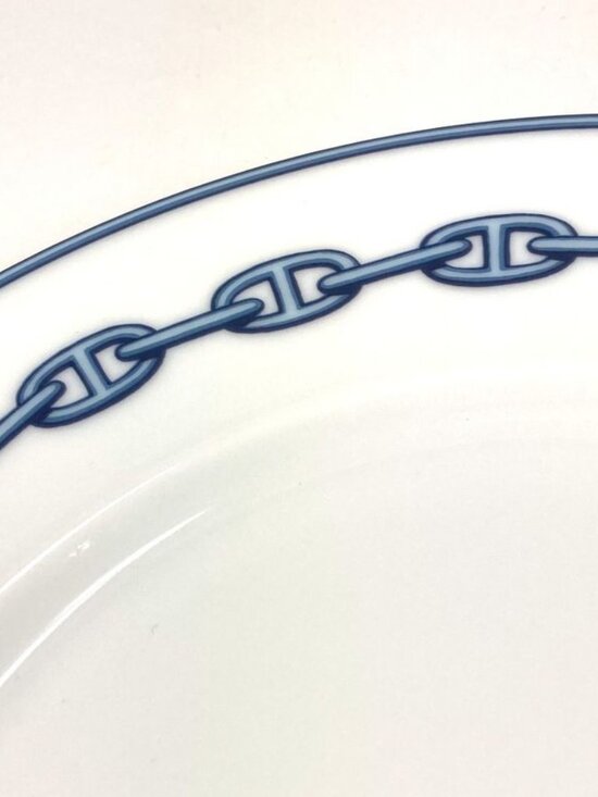 Hermes Plate Dinner Ceramic White